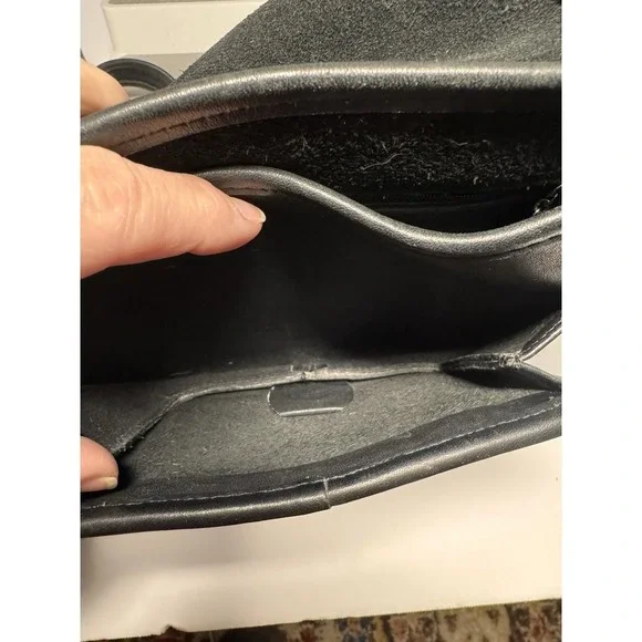 VTG Coach Bag Legacy Medium Studio Flap 9145 Black Leather Crossbody Purse Y2K - Picture 12 of 16